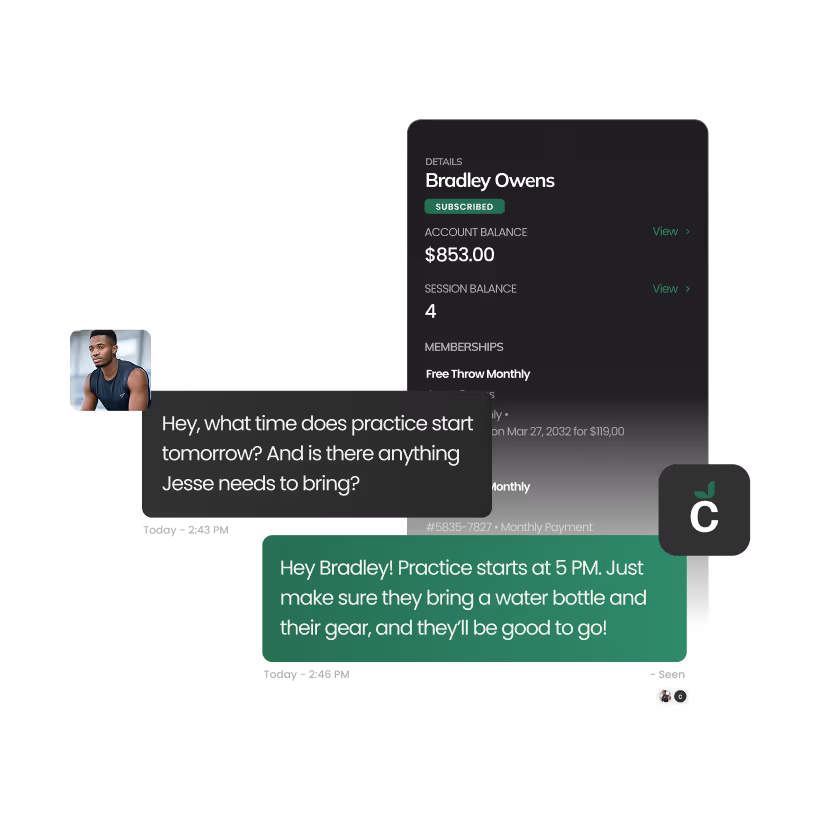 Graphic of inbox messages