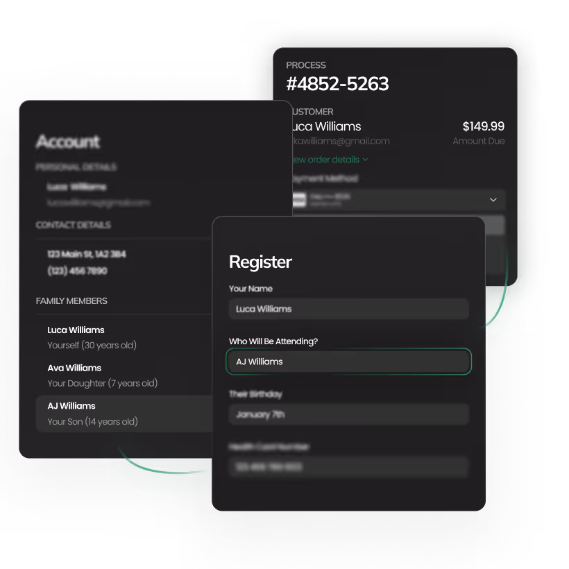 Graphic of the registration process